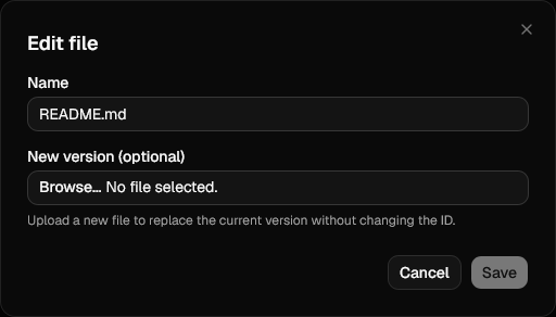 Edit file