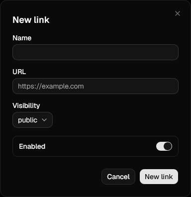 New link